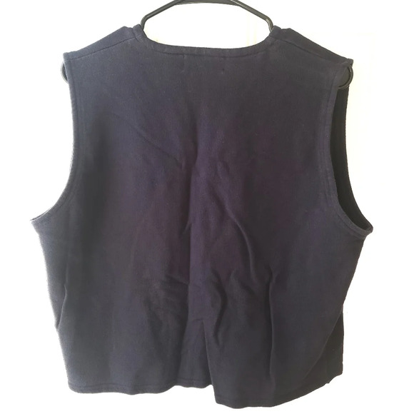 Vintage Belle Pointe Longaberger Womens Embroidered Sweater Vest Size XL Farm - Picture 8 of 8